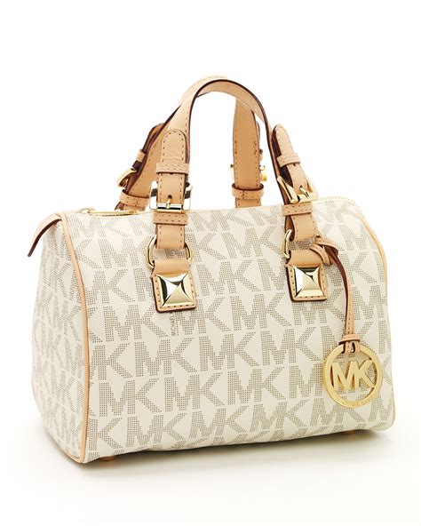 michael kors grayson ns satchel vanilla small|Michael Kors Grayson Handbag .